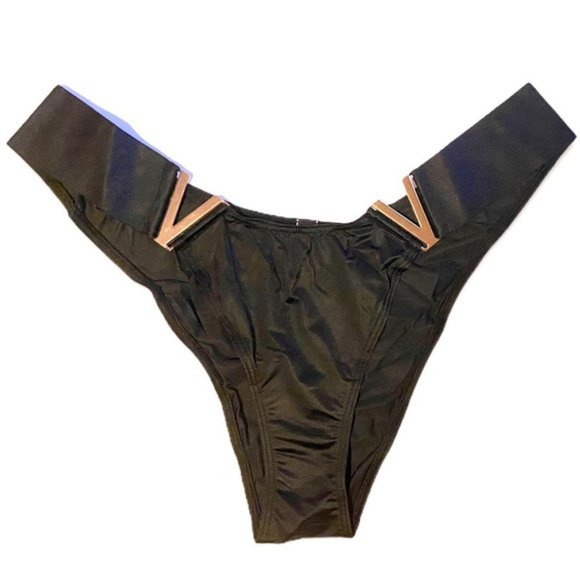 Victoria Secret Gold V Panty M NWT - Picture 3 of 7